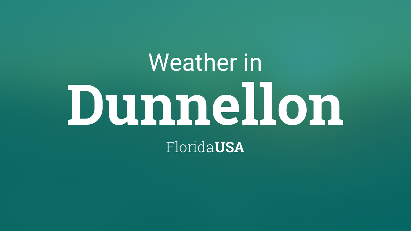 Weather for Dunnellon, Florida, USA